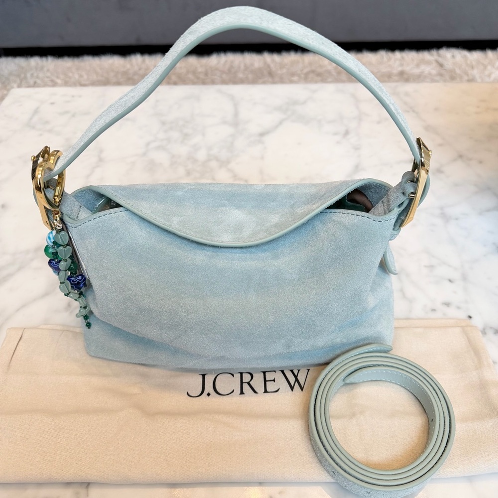 J. Crew Berkeley Suede Shoulder and Crossbody Bag - NEW - Picture 3 of 16